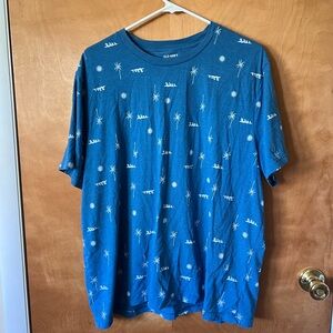 Old Navy Teal Palm Tree Men's Tee